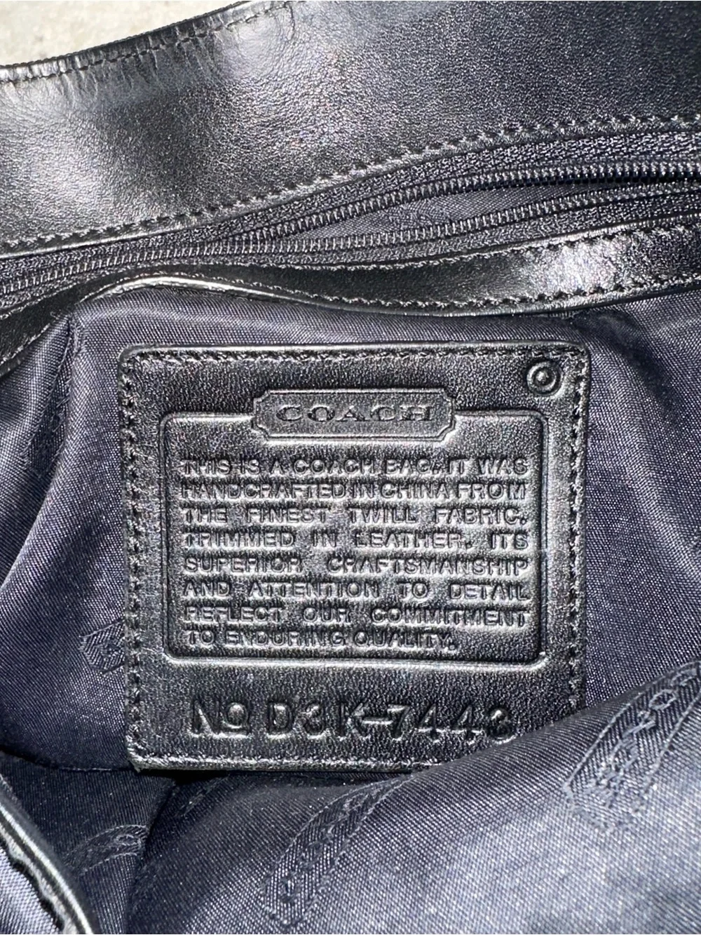 Coach Black Shoulder Bag with Silver Hardware